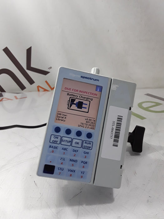 Baxter Sigma Spectrum 6.05.14 with B/G Battery Infusion Pump