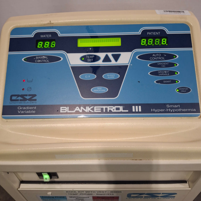 Cincinnati Sub-Zero CSZ Blanketrol III Hypothermia Unit