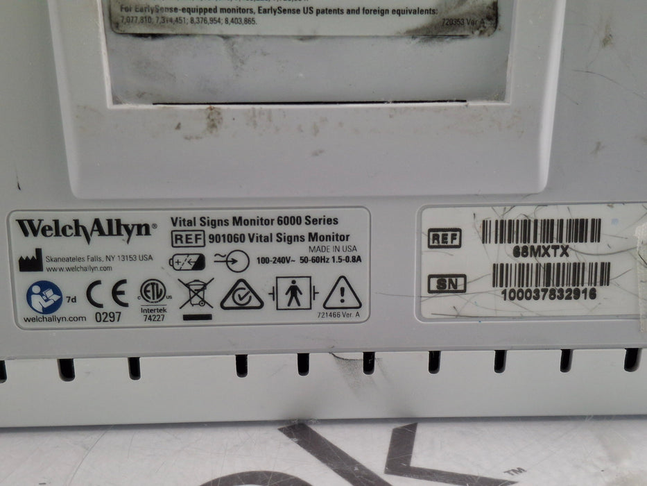 Welch Allyn Connex 6800 68MXTX - Masimo SpO2, SureTemp Vital Signs Monitor