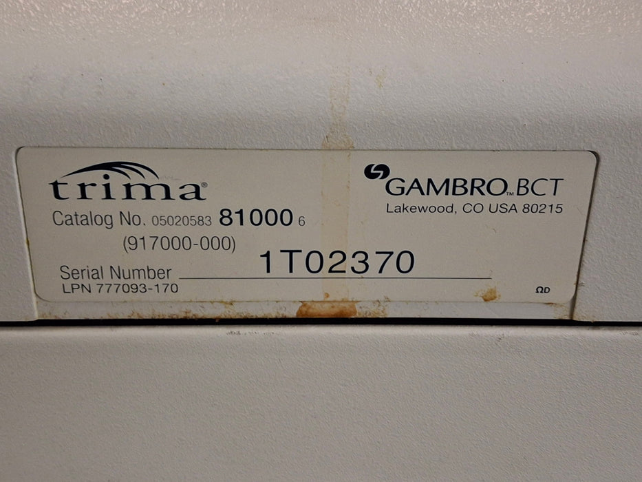 Gambro Trima Accel Automated Blood Collection System