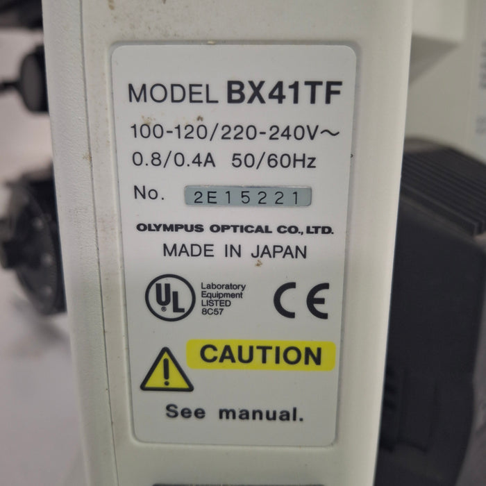 Olympus BX41TF Binocular Microscope