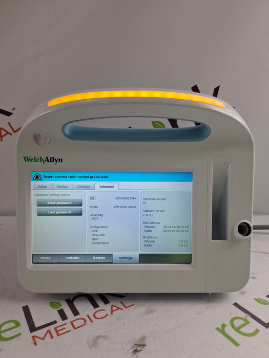 Welch Allyn Connex 6800 68MXTX - Masimo SpO2, SureTemp Vital Signs Monitor