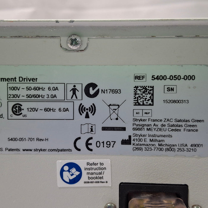 Stryker 5400-050 Core Powered Instrument Driver