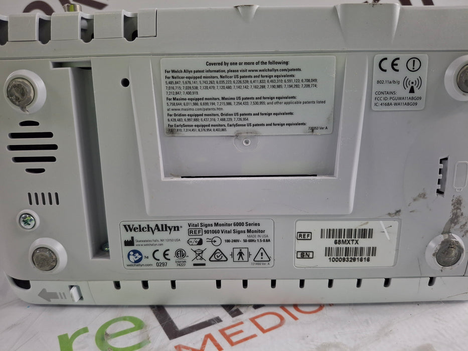 Welch Allyn Connex 6800 68MXTX - Masimo SpO2, SureTemp Vital Signs Monitor