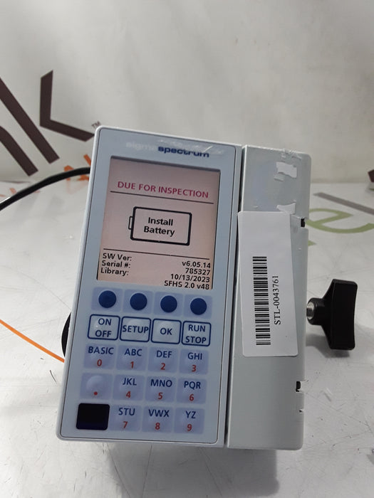 Baxter Sigma Spectrum 6.05.14 without Battery Infusion Pump