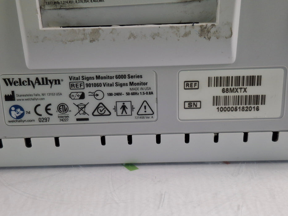 Welch Allyn Connex 6800 68MXTX - Masimo SpO2, SureTemp Vital Signs Monitor