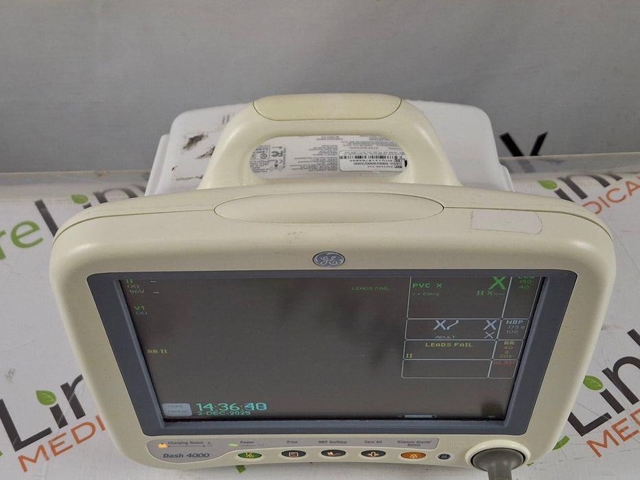 GE Healthcare Dash 4000 - GE/Nellcor SpO2 Patient Monitor