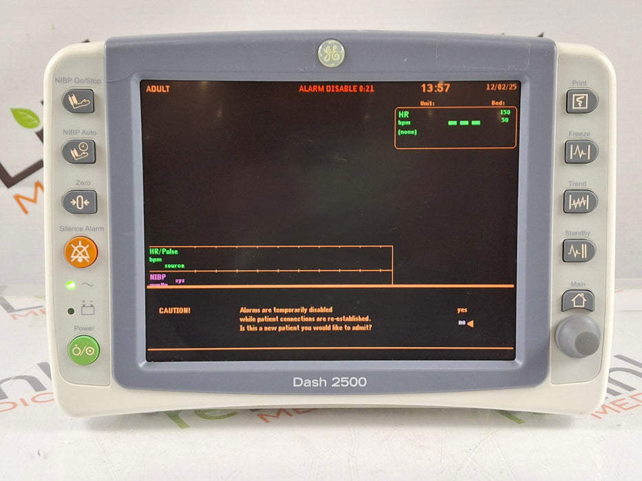 GE Healthcare Dash 2500 Patient Monitor