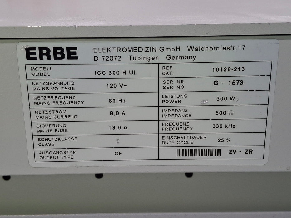 Erbe ICC 300 Electrosurgical Unit