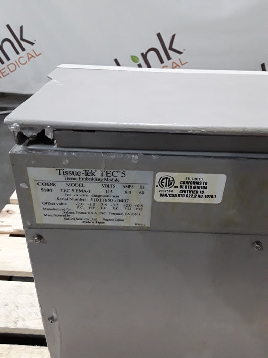 SAKURA Tissue-Tek TEC 5 Embedding Station