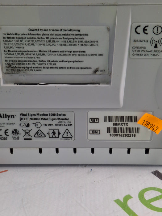 Welch Allyn Connex 6800 68MXTX - Masimo SpO2, SureTemp Vital Signs Monitor