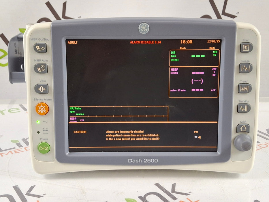 GE Healthcare Dash 2500 Patient Monitor
