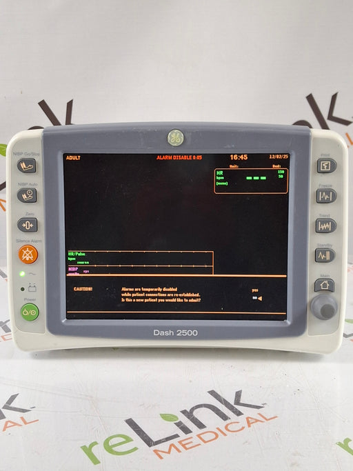 GE Healthcare GE Healthcare Dash 2500 Patient Monitor Patient Monitors reLink Online