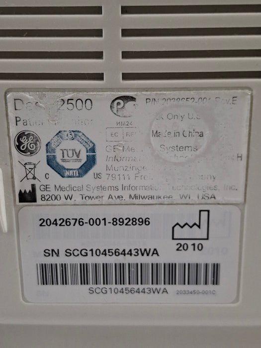 GE Healthcare Dash 2500 Patient Monitor