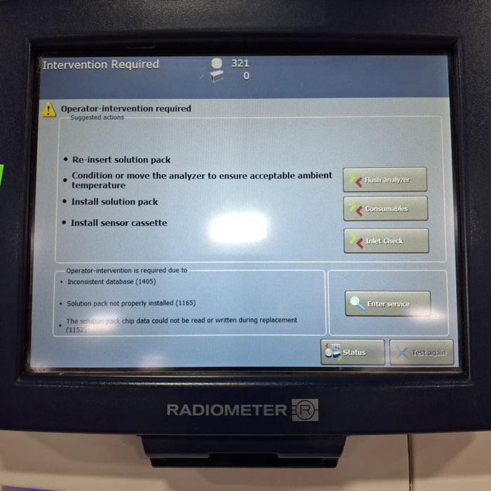 Radiometer ABL90 Flex Plus Blood Gas Analyzer