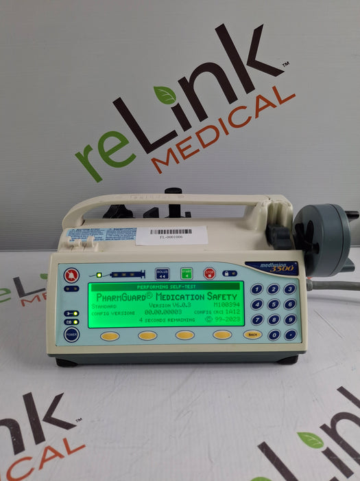 Smiths Medical Medfusion 3500 Syringe Infusion Pump