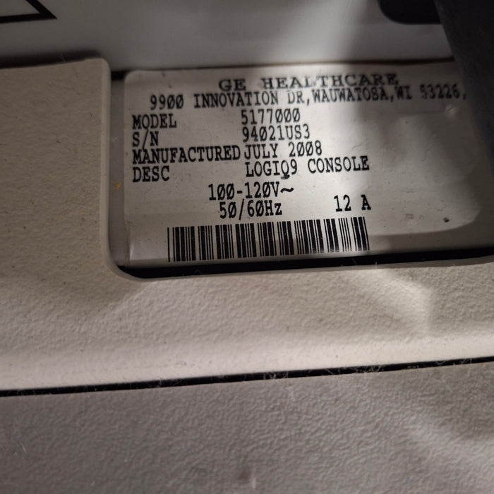 GE Healthcare Logiq 9 Ultrasound