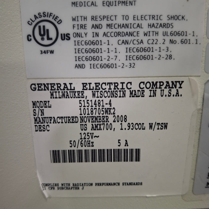 GE Healthcare AMX 4 Plus Portable X-Ray Unit