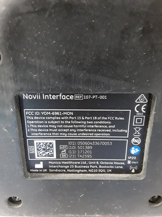 Monica Healthcare Limited 107-PT-001 Fetal Monitor