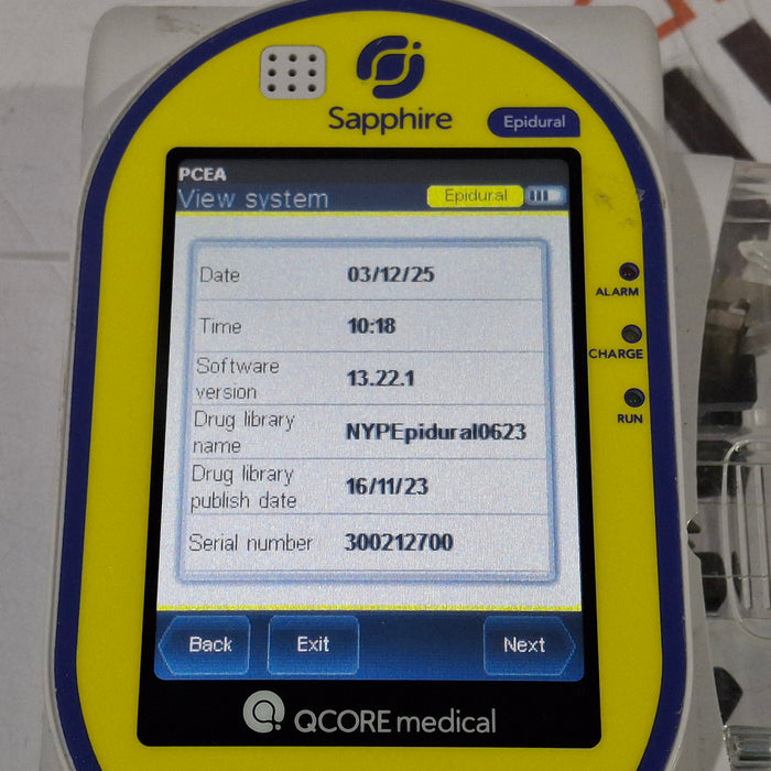 QCore Medical Sapphire Epidural Infusion Pump