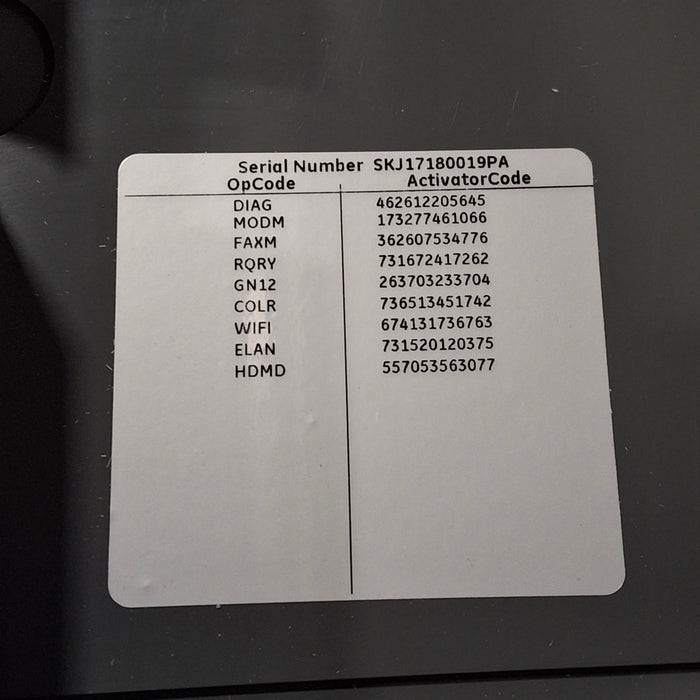 GE Healthcare MAC 5500 HD ECG without CAM Module