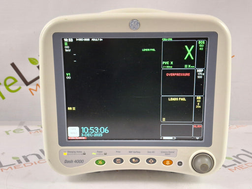 GE Healthcare GE Healthcare Dash 4000 - GE/Nellcor SpO2 Patient Monitor Patient Monitors reLink Online