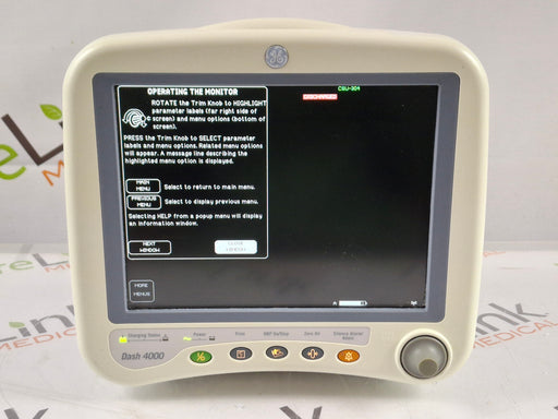 GE Healthcare GE Healthcare Dash 4000 - GE/Nellcor SpO2 Patient Monitor Patient Monitors reLink Online