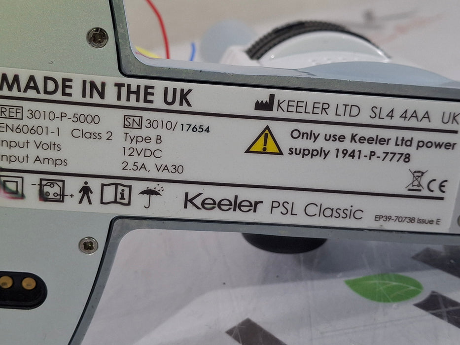 Keeler PSL Classic Portable Slit Lamp