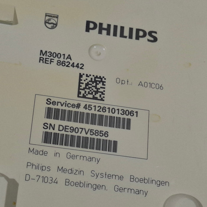 Philips M3001A-A01C06 Fast SpO2, NIBP, ECG, Temp, IBP MMS Module