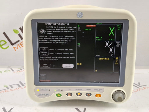 GE Healthcare GE Healthcare Dash 4000 - GE/Nellcor SpO2 Patient Monitor Patient Monitors reLink Online