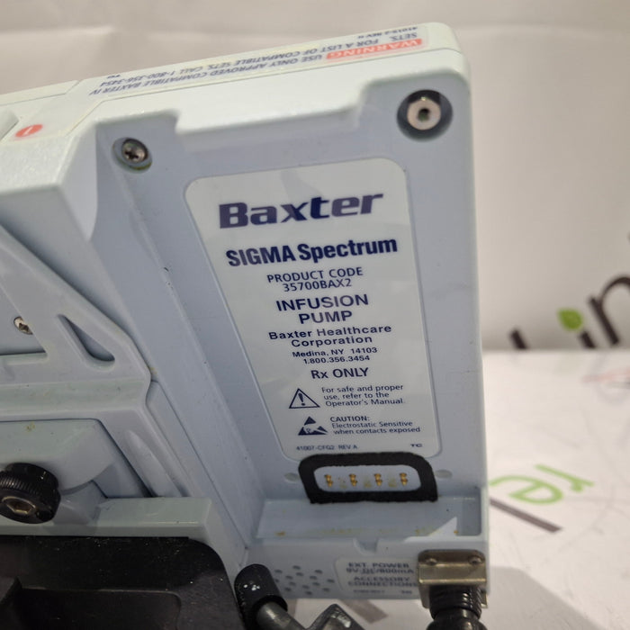 Baxter Sigma Spectrum 8.00.03 w/o Battery Infusion Pump