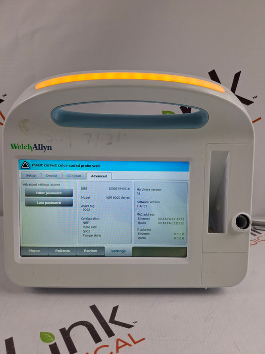 Welch Allyn Connex 6800 68MXTX - Masimo SpO2, SureTemp Vital Signs Monitor