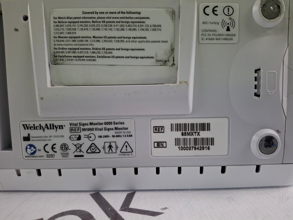 Welch Allyn Connex 6800 68MXTX - Masimo SpO2, SureTemp Vital Signs Monitor