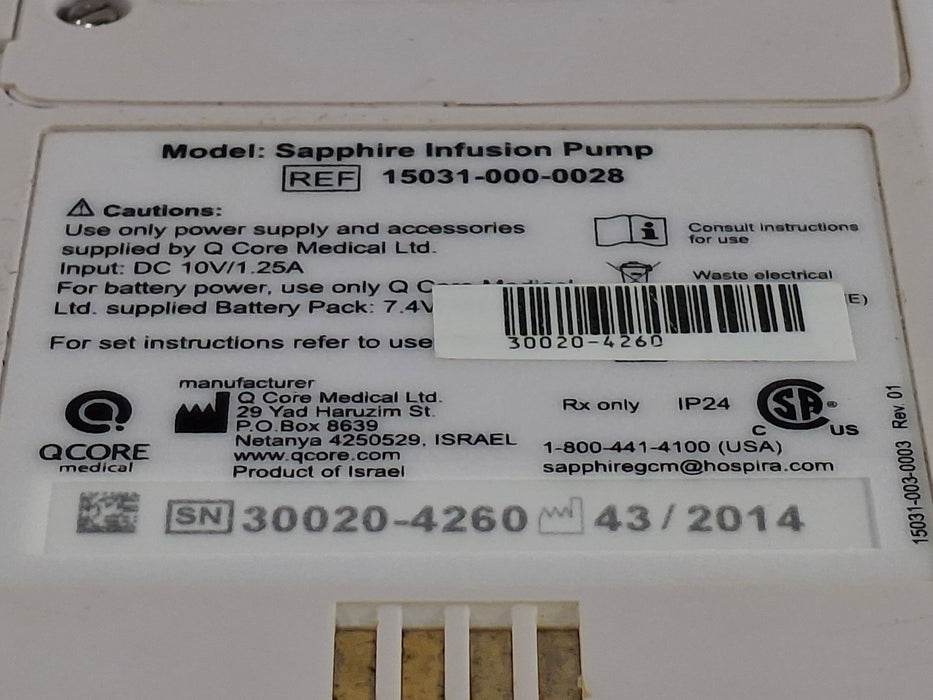 QCore Medical Sapphire Multi-Therapy Infusion Pump