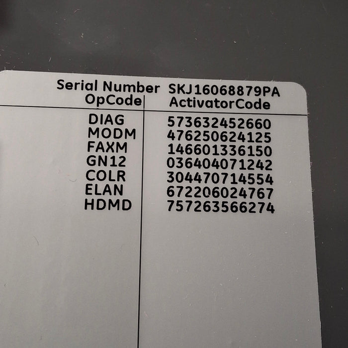 GE Healthcare MAC 5500 HD ECG without CAM Module