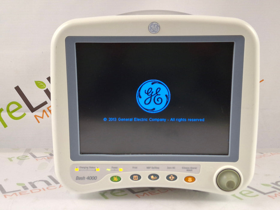 GE Healthcare Dash 4000 - GE/Nellcor SpO2 Patient Monitor