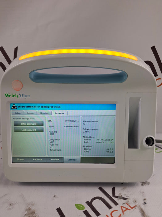 Welch Allyn Connex 6800 68MXTX - Masimo SpO2, SureTemp Vital Signs Monitor