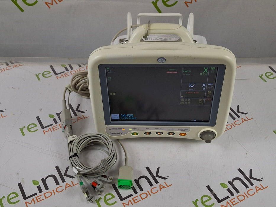 GE Healthcare Dash 4000 - GE/Nellcor SpO2 Patient Monitor