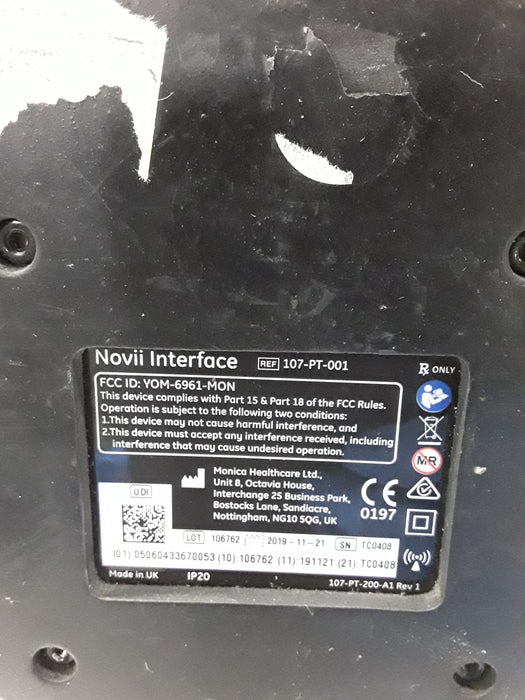 Monica Healthcare Limited 107-PT-001 Fetal Monitor