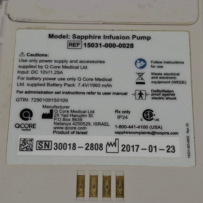 QCore Medical Sapphire Multi-Therapy Infusion Pump