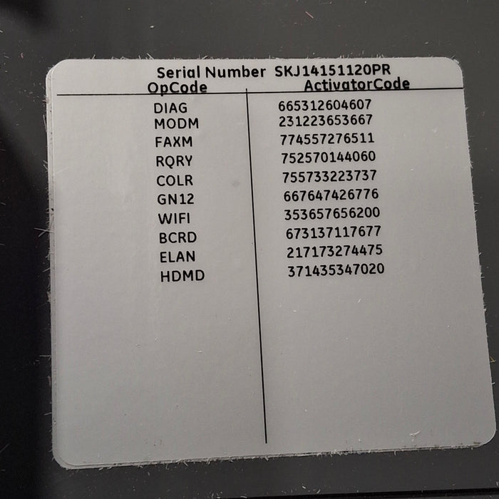 GE Healthcare MAC 5500 HD ECG without CAM Module