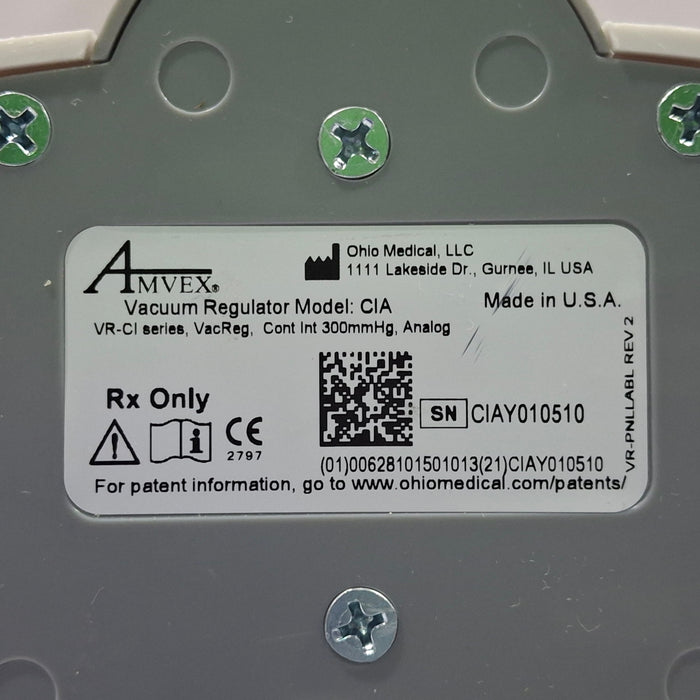 Amvex Vacuum Regulator