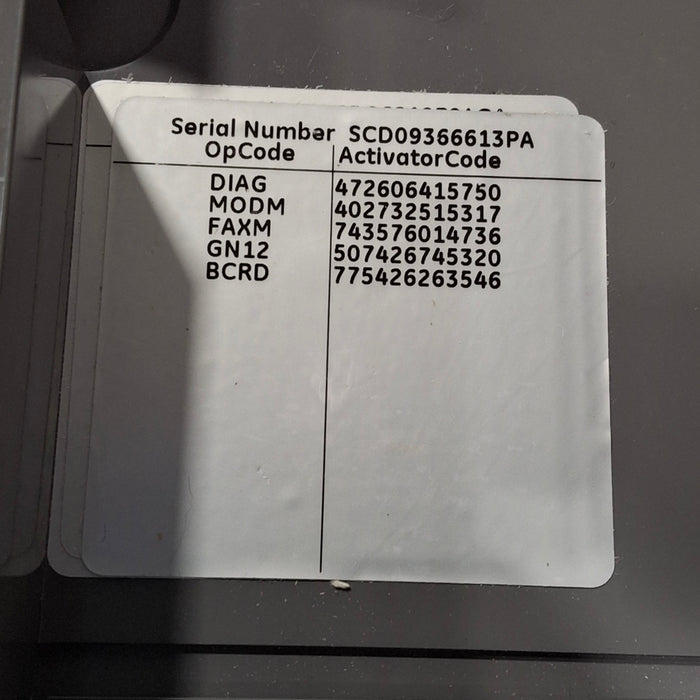 GE Healthcare MAC 5500 ECG without CAM Module