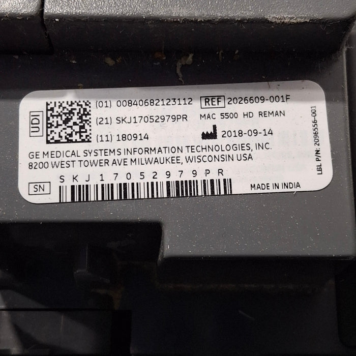 GE Healthcare MAC 5500 HD ECG without CAM Module