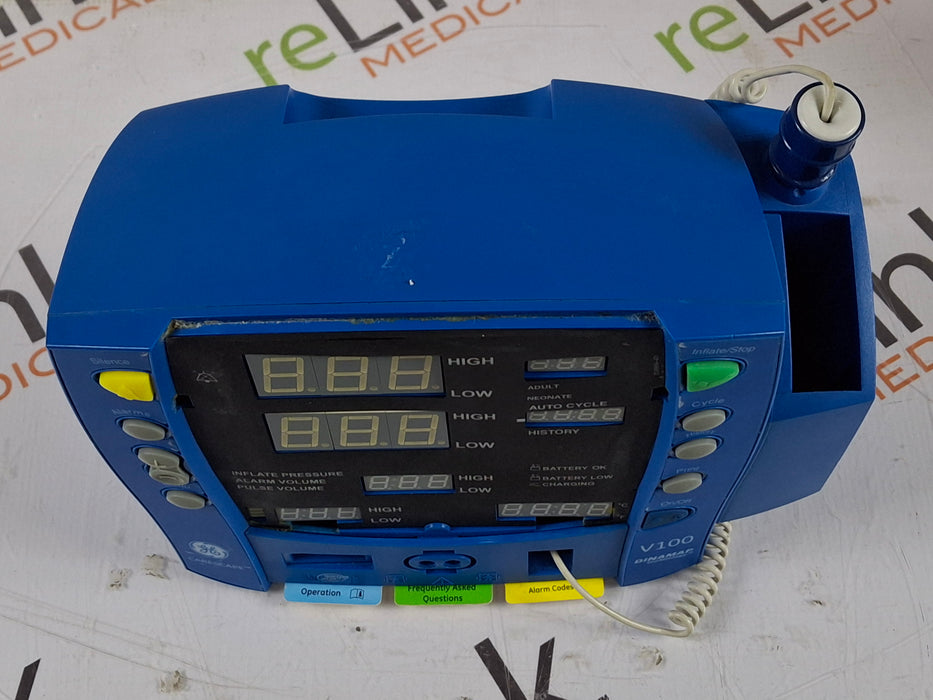 GE Healthcare Dinamap V100 - NIBP, SpO2, Temp Vital Signs Monitor