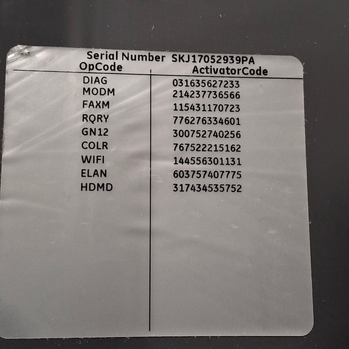 GE Healthcare MAC 5500 HD ECG without CAM Module