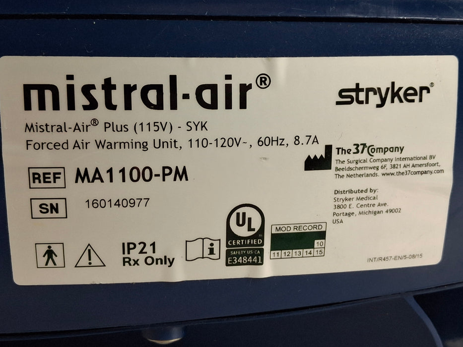 Stryker Mistral-Air Forced Air Warming System