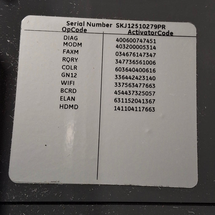 GE Healthcare MAC 5500 HD ECG without CAM Module