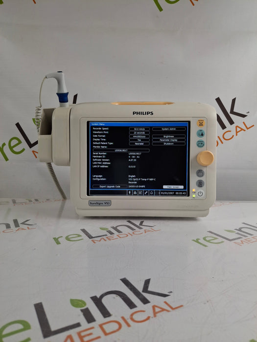 Philips Suresigns VS3 Vital Signs Monitor