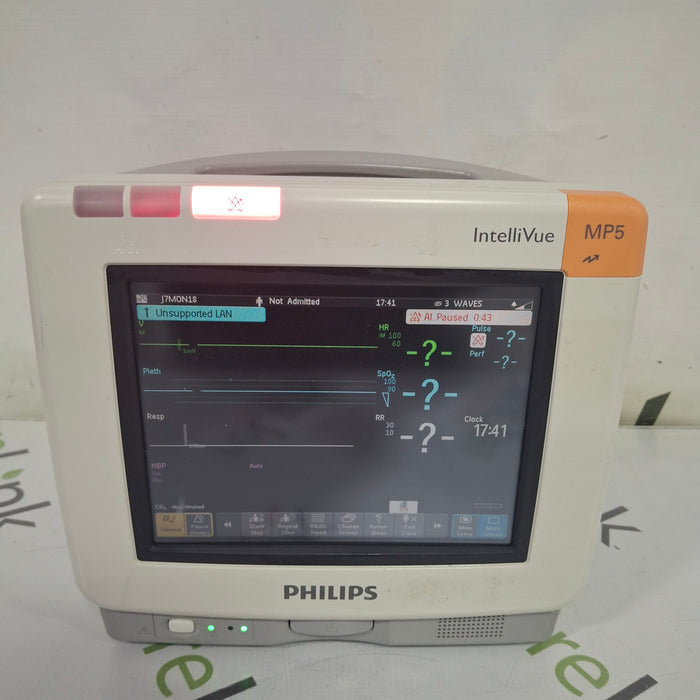 Philips Intellivue MP5 - ECG, Fast SpO2, NIBP, CO2 Patient Monitor